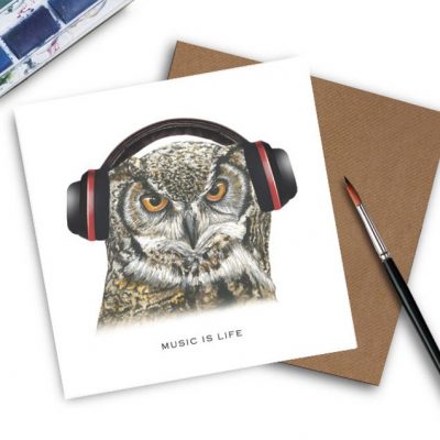 Teenager Birthday Card - Music is life