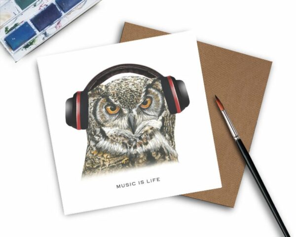 Teenager Birthday Card - Music is life