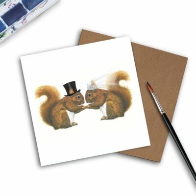 Squirrel Wedding Card