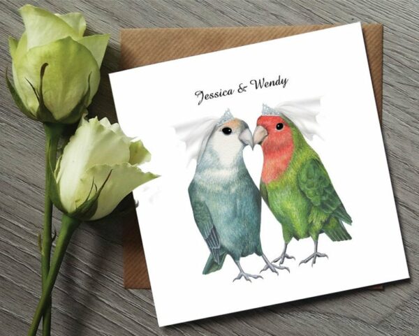 Lesbian Wedding Card