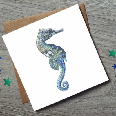 Seahorse Birthday Card