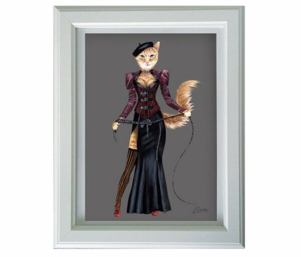 Burlesque Cat Art Print - Image 4