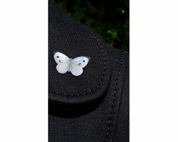 White Butterfly Pin - Image 6