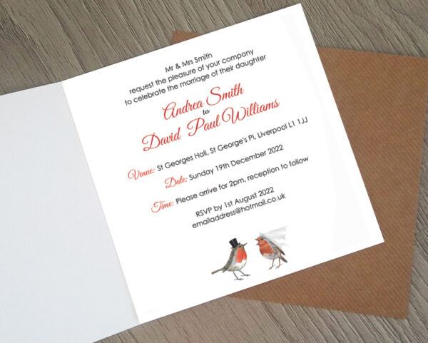 Bird wedding invitations