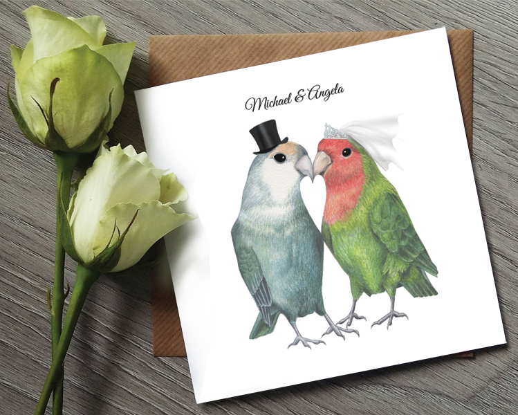 Bird Wedding Invitation