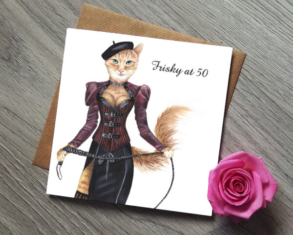 Cat Birthday Card - 30th, 40th, 50th, 60th - Image 6