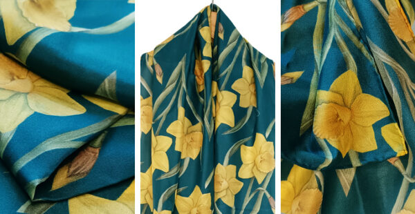 daffodil silk scarf