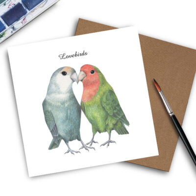 love birds card