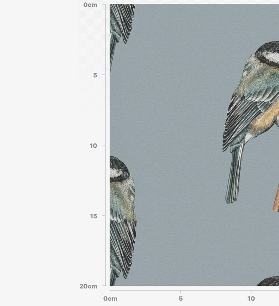 bird material for curtains