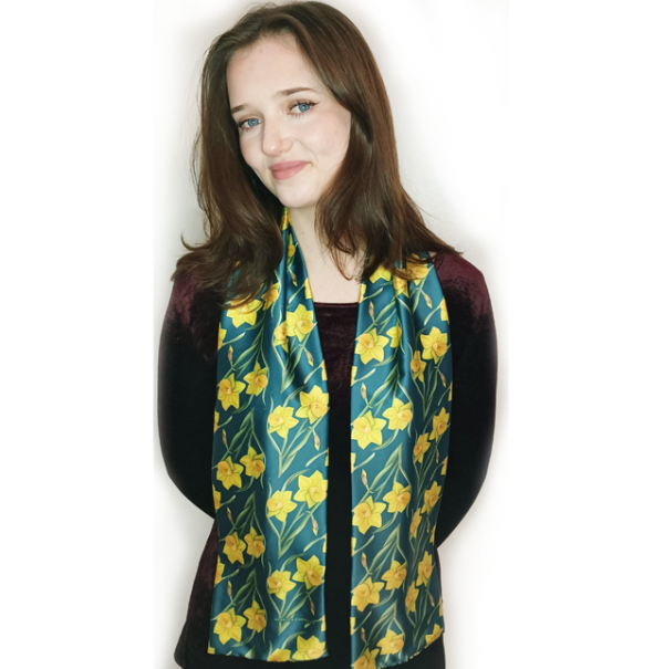 Daffodil Print Scarves