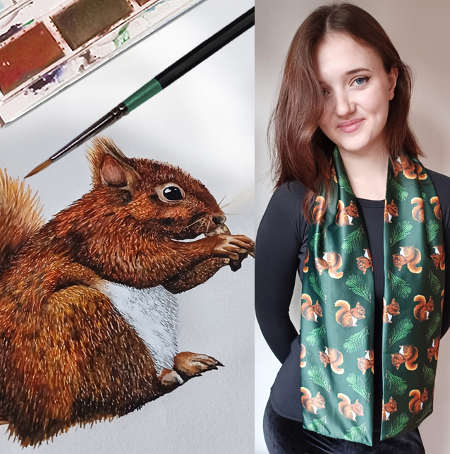 Squirrel Scarf