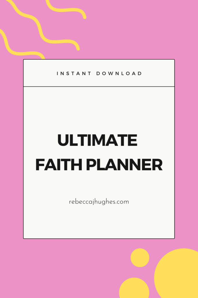 ultimate faith planner printables uk