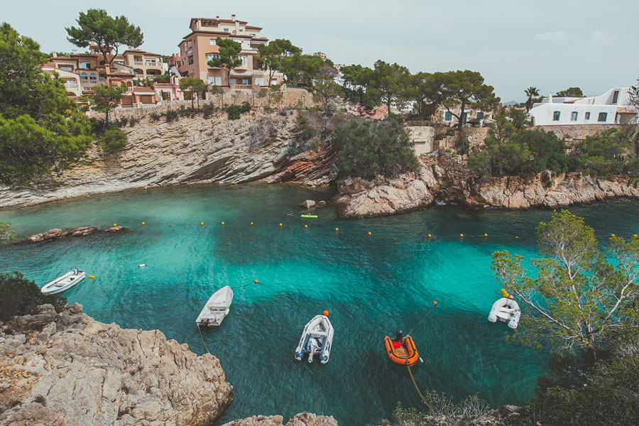 Blue waters at Palma De Mallorca, Spain