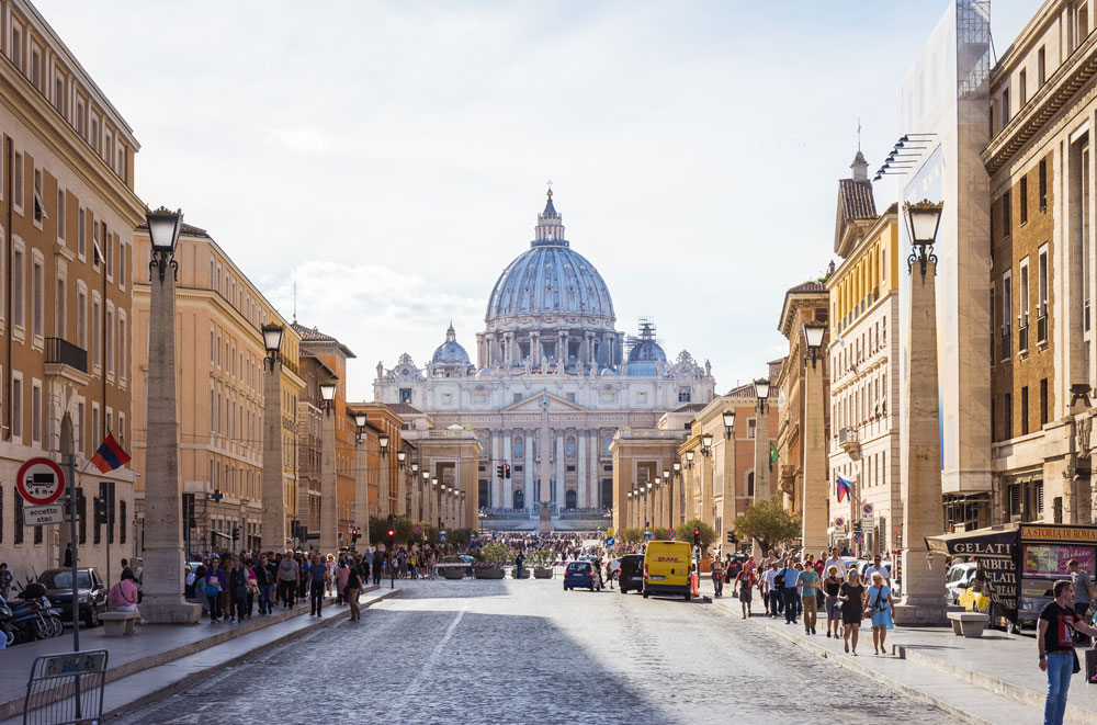View of Peter's Basilica, Rome
