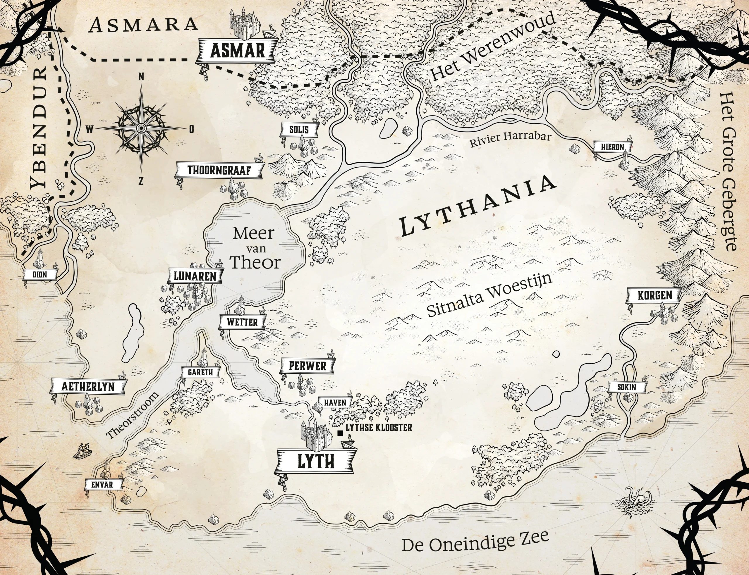 Landkaart Lythania