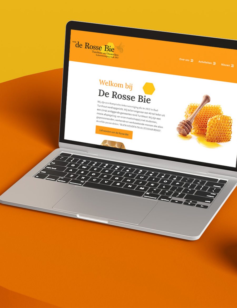 Website design De Rosse Bie