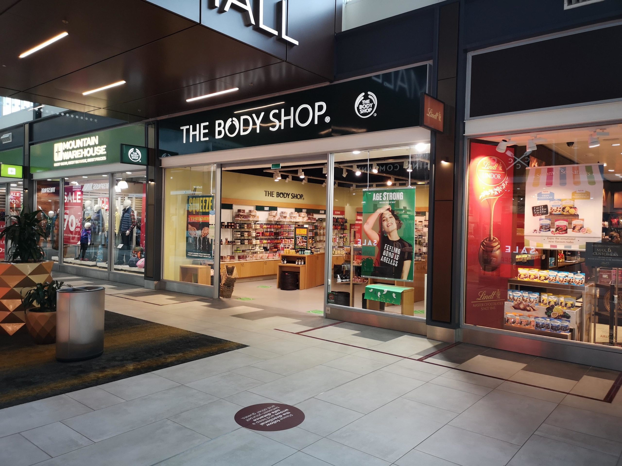 The Body Shop Windows