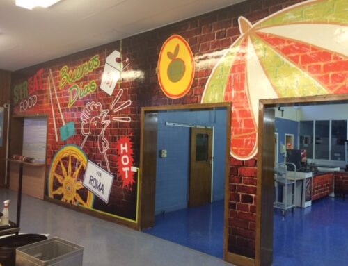 Largs School Canteen Walls