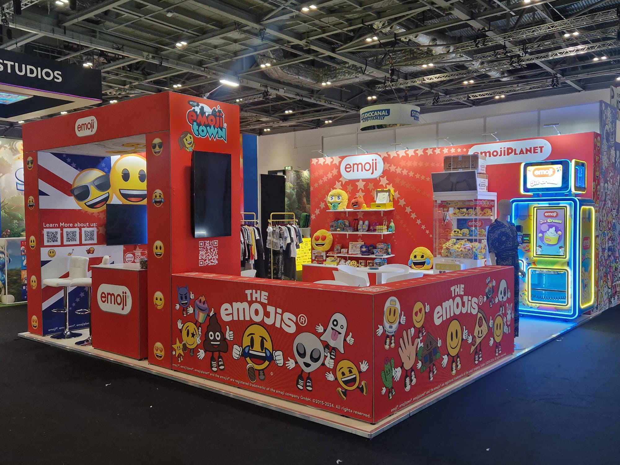Custom Built Exhibition Stand for Emoji Brand @ Brand Licensing Europe 24