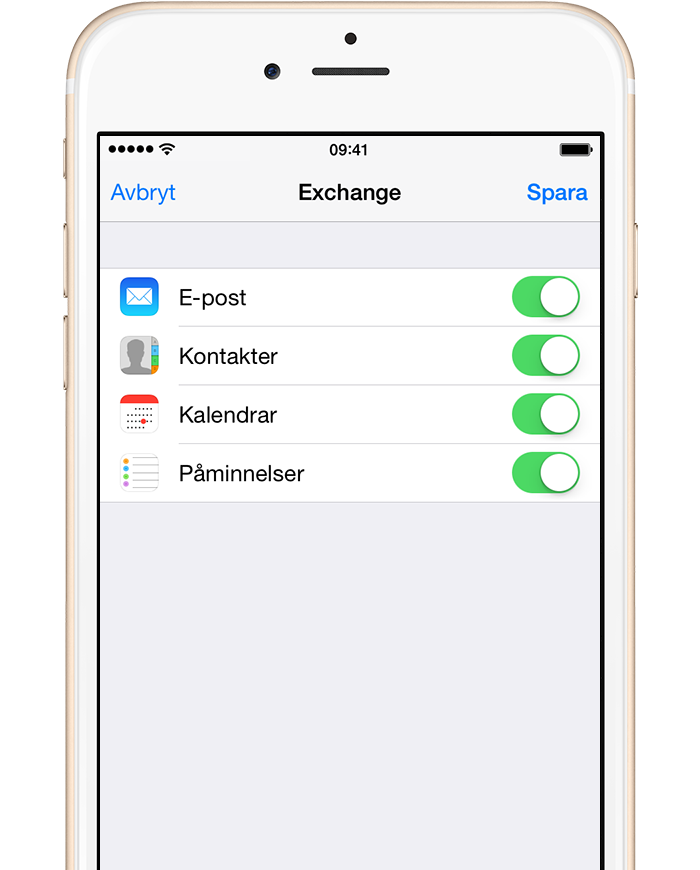 molntjäsnten rCloud office och e-post i iPhone och iPad  Steg 3