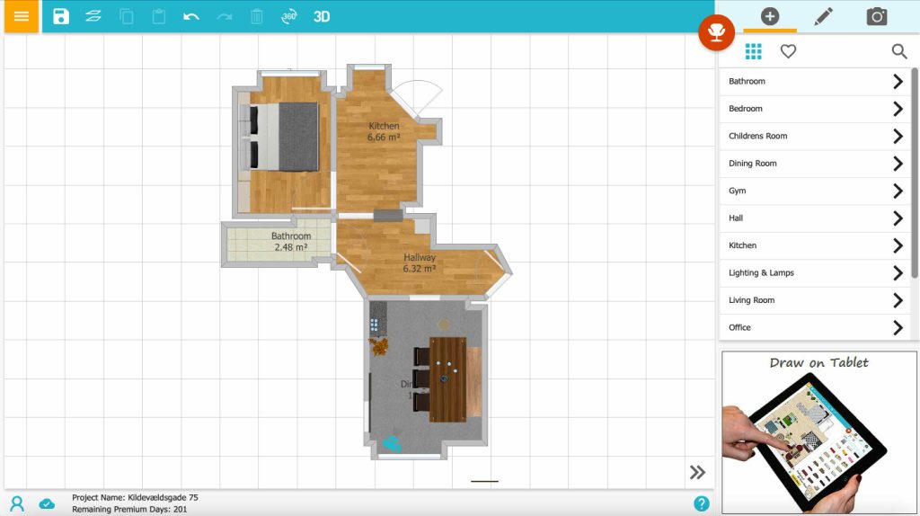 Overall UI RoomSketcher