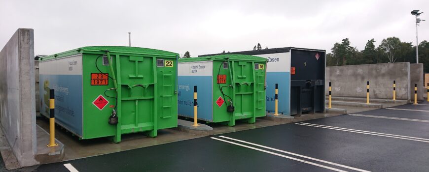 Naerenergi tankstation fylder HZI biogascontainere