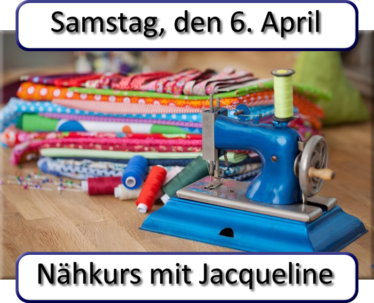 Nähkurs mit Jacqueline am 6. April im Atelier