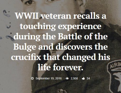 WWII veteran recalls a touching experience during the Battle of the Bulge and discovers the crucifix that changed his life forever