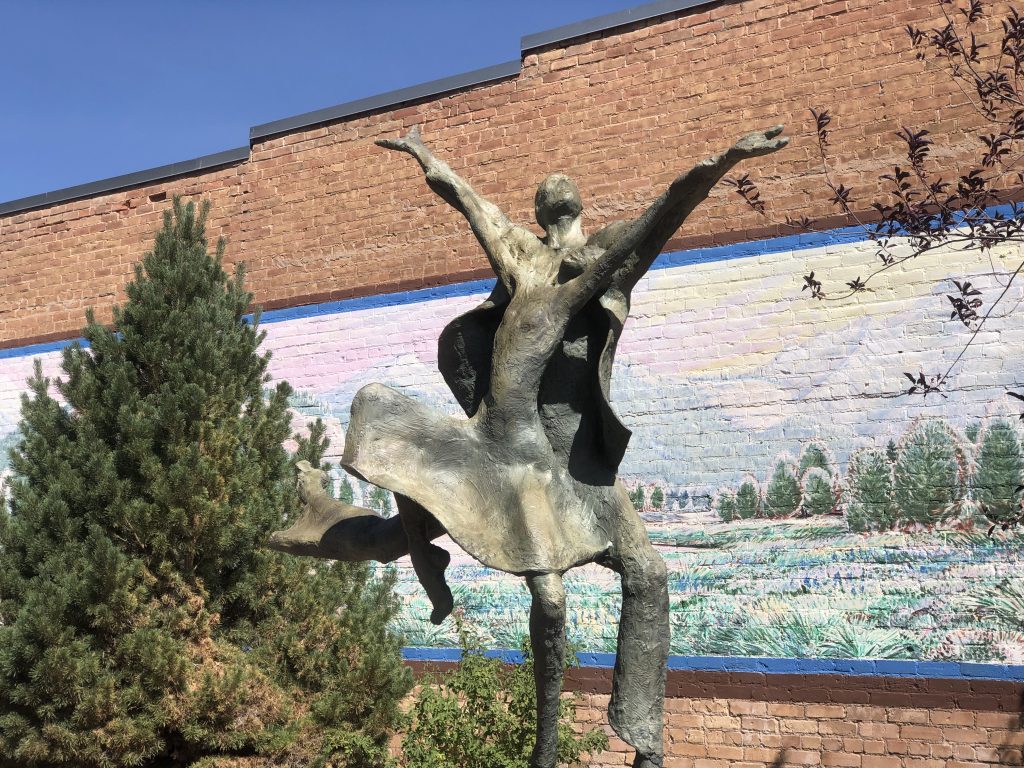 Sculpture in Carbondale.