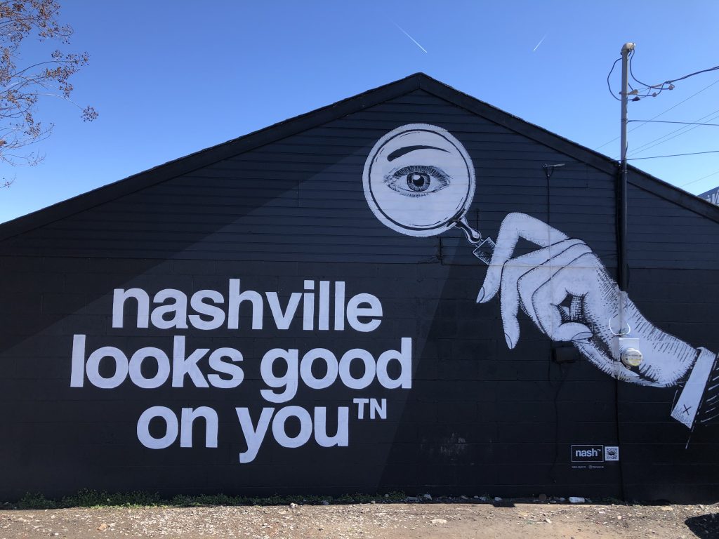 Nashville looks good on you mural