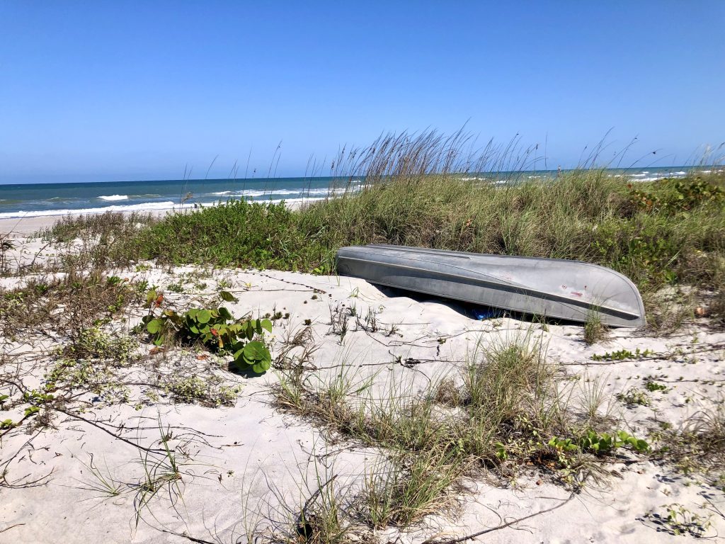 Boat by the Shore in Cocoa Beach