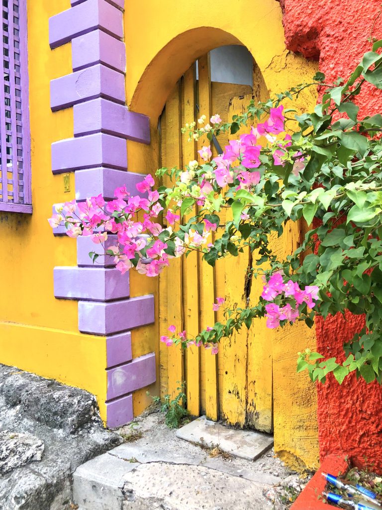 Colorful buildings in the area around West Hill Street in Nassau