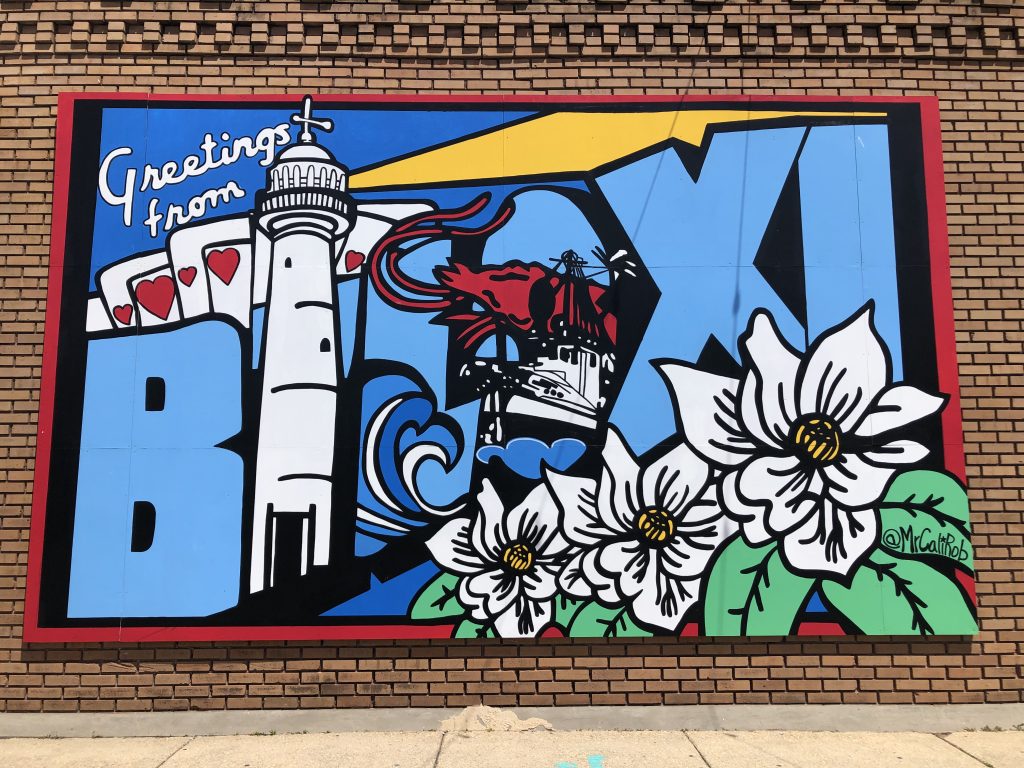 Greetings from Biloxi mural