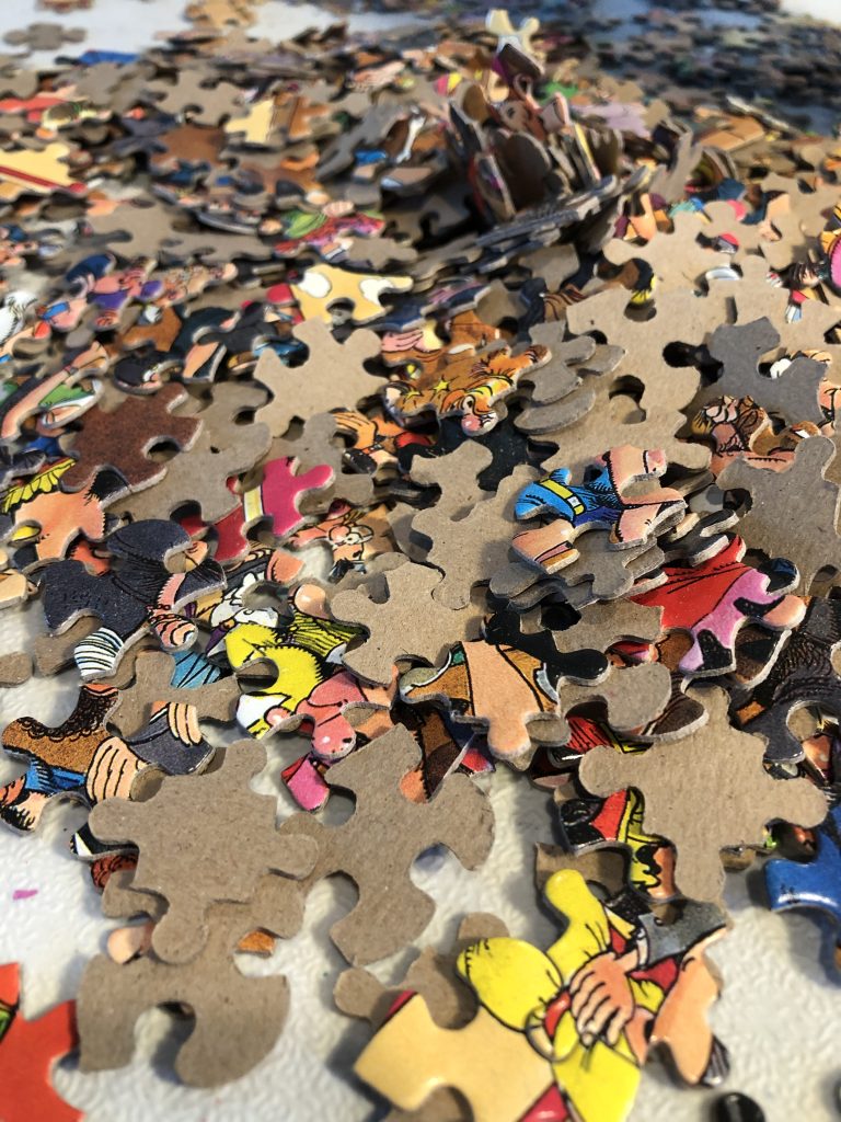 Puzzle pieces as a way to explain the importance of training your brain to avoid brain fog and decision fatigue 