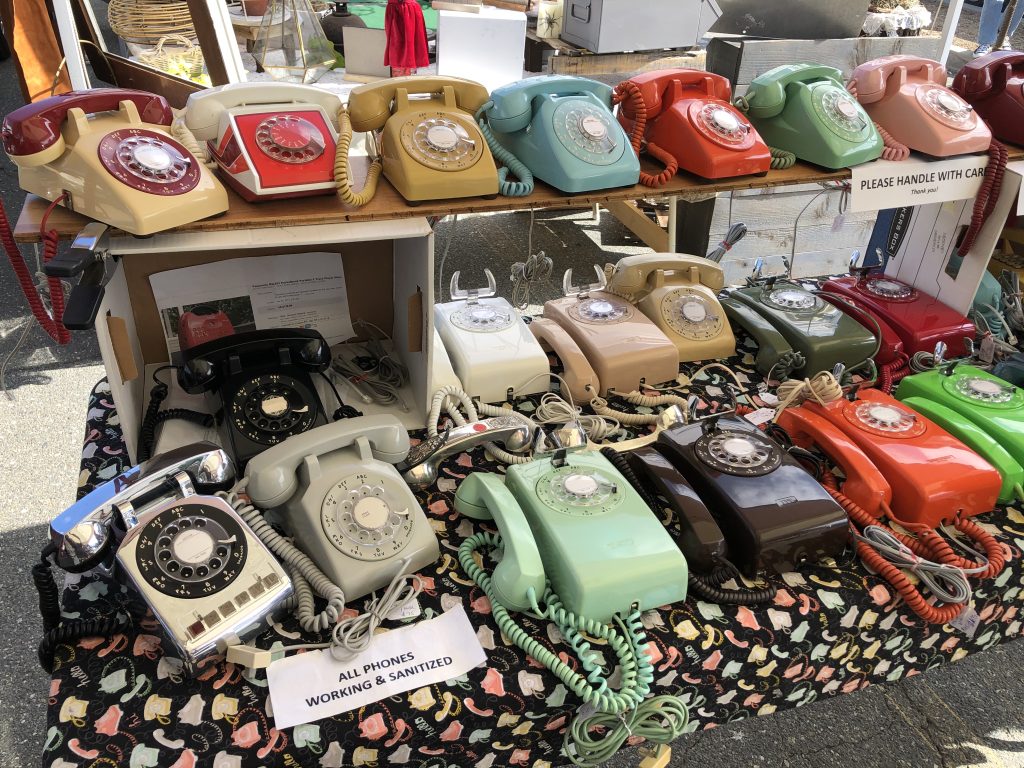 Old phones - outdated but still working. To empathize aspects of aging.