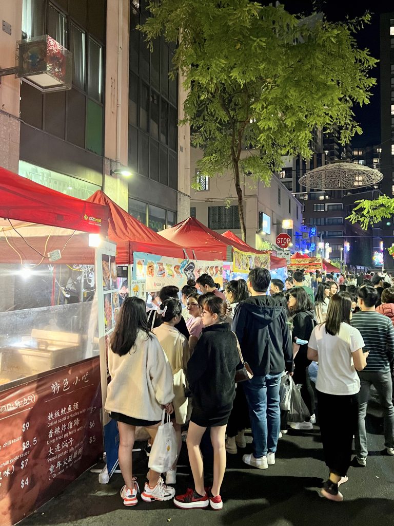 Friday night food stalls in China Town is a way to explore the soul of Sydney