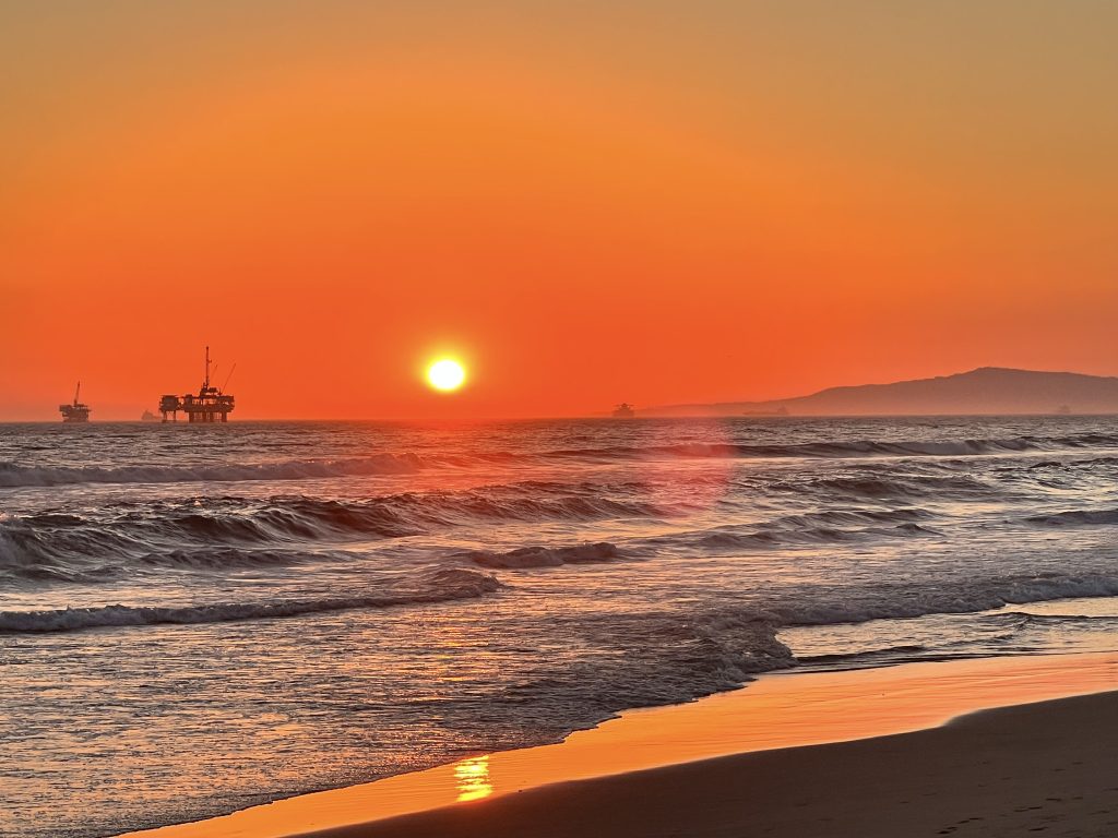 Sunset at Huntington Beach