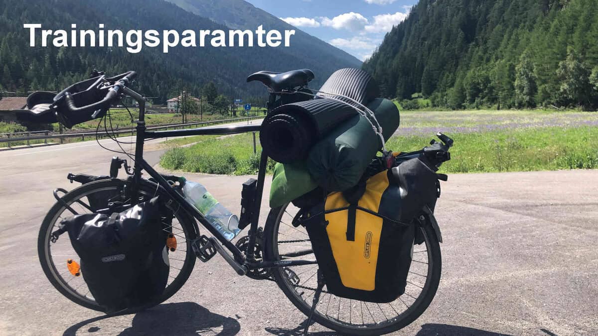 Trainingsparameter für Langzeitausdauer Beispiel Radferntouren