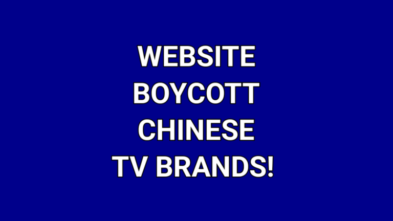 To be guided to our website “America Boycott Chinese TV Brands!“ open this post!