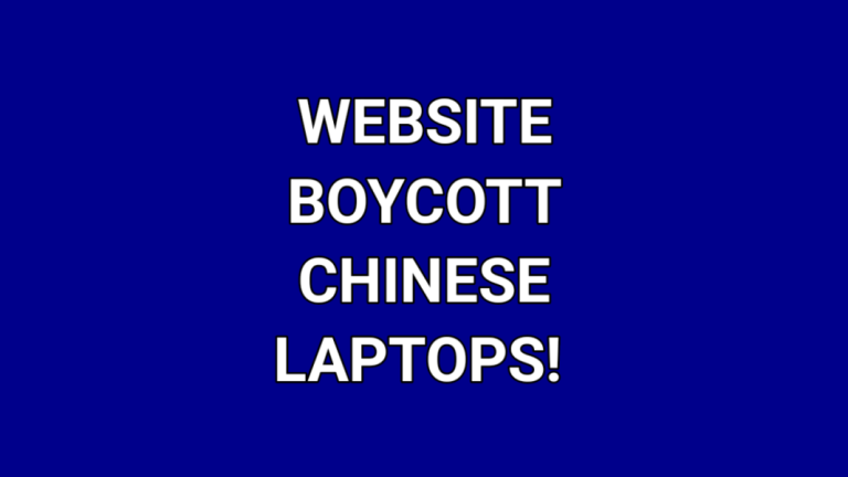 To be guided to our website “America Boycott Chinese Laptops!“ open this post!