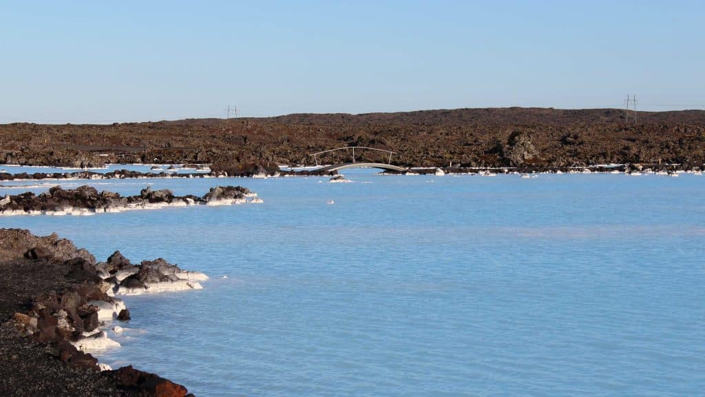 Flot lagune på Island