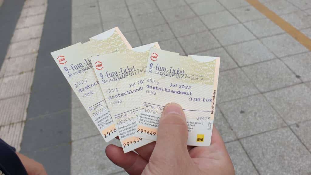 9 euro billet i Berlin