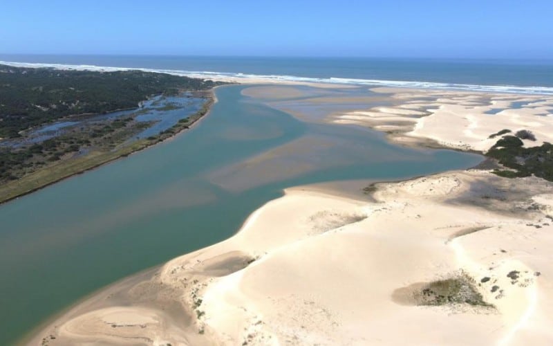 Sandklitter ved Port Elizabeth