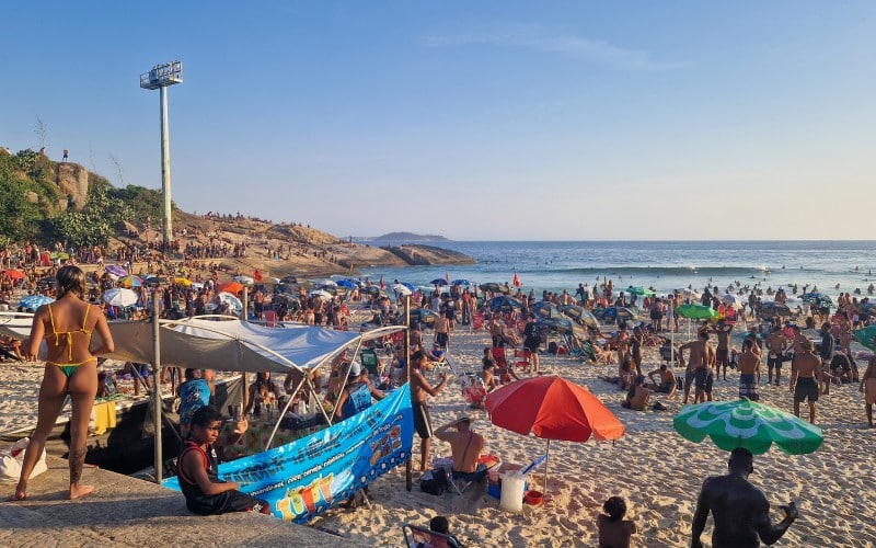 Ipanema stranden i Rio de Janeiro