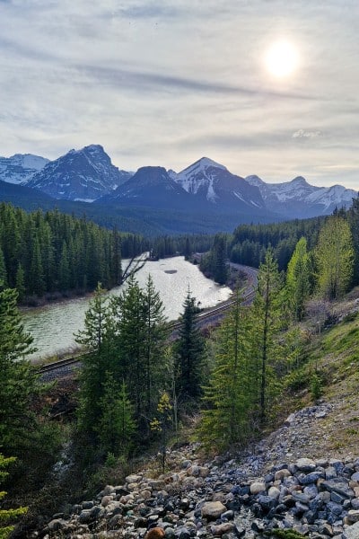 morants curve i banff nationalpark