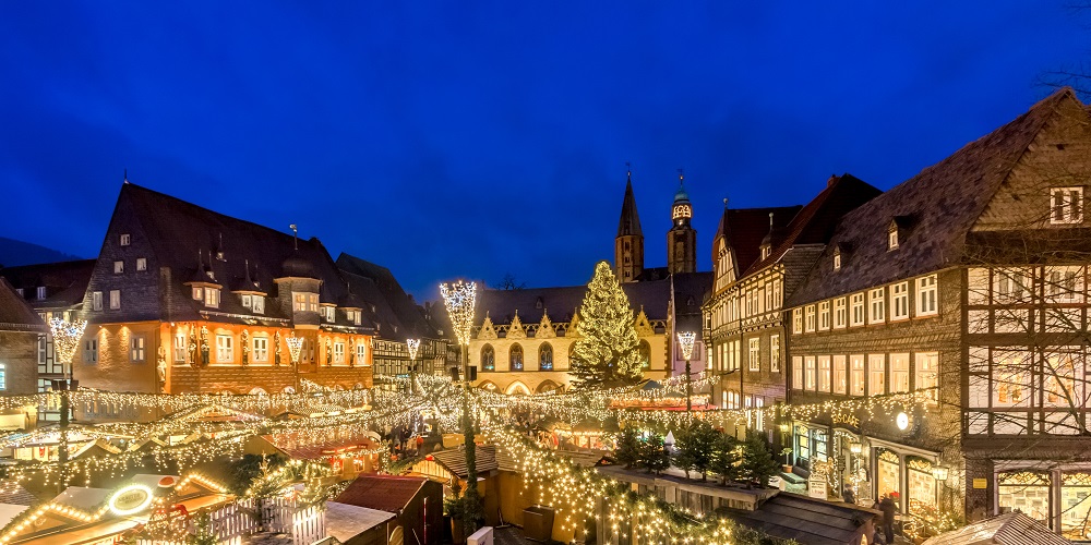 Julemarked i Goslar, 'Niedersachsen', en af de 9 byer. Foto: Marketing GmbH/ Kotyrba