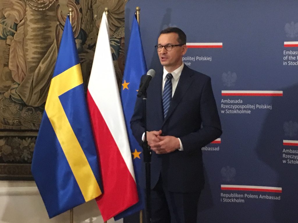 Premier Mateusz Morawiecki w Sztokholmie