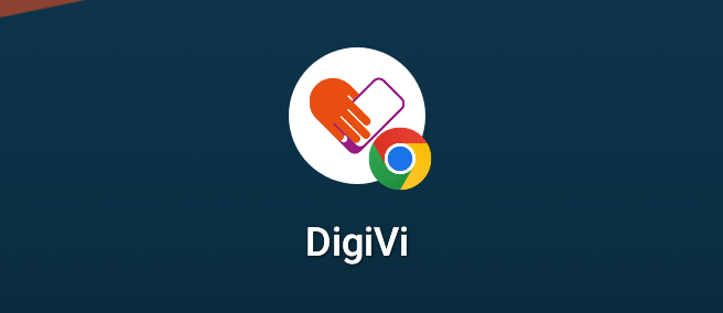 Bild på DigiVi-symbolen, som en ikon på en telefon-skärm.