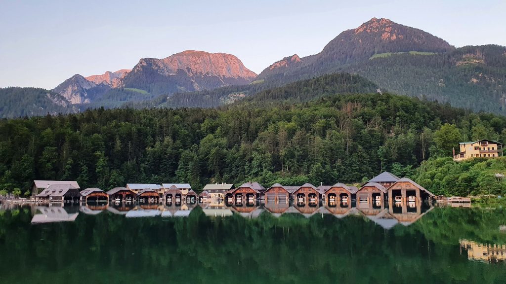 Bootshäuser am Königssee