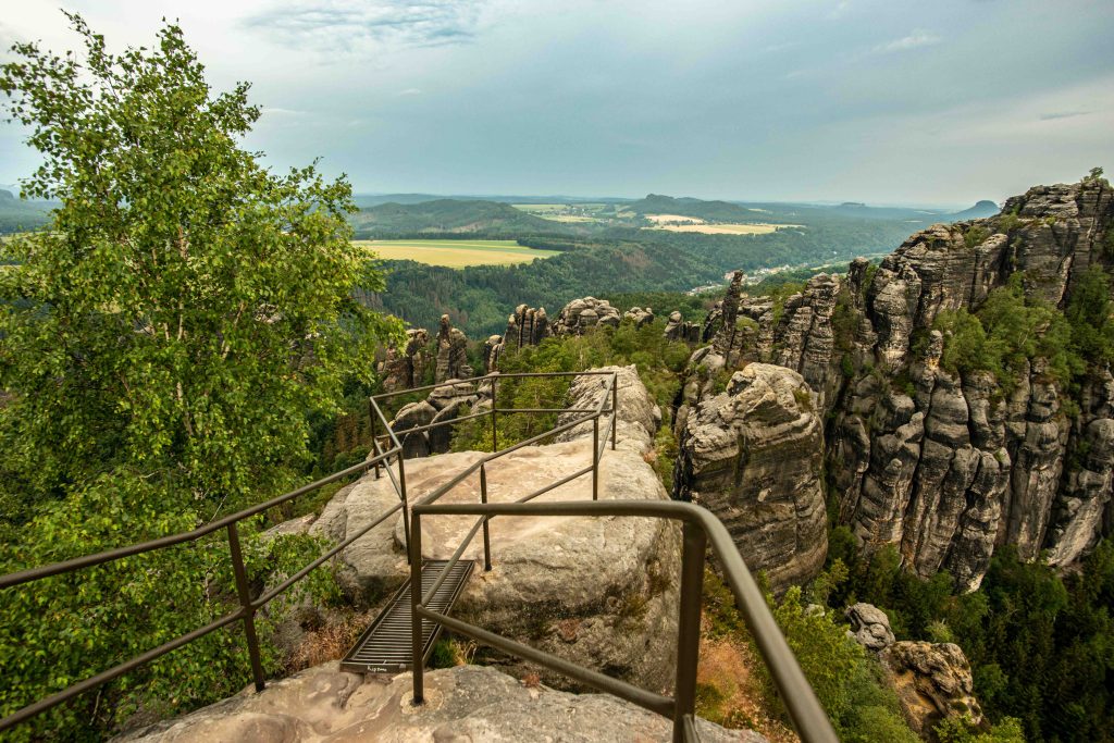 Aussicht von den Schrammsteinen